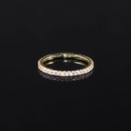 Full Eternity Moissanite Wedding Band - 18K Gold Plated