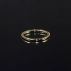 Half Eternity Moissanite Wedding Band - 18K Gold Plated