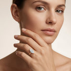 Marquise Moissanite Solitaire Engagement Ring