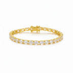 East-West Set Oval Cut Moissanite Tennis Bracelet | 0.3CT / 0.5CT / 1CT | Certified | 925 Silver | Gold & Silver