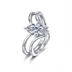 Marquise Cut Moissanite Solitaire Ring | 1CT | Stackable