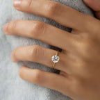 Round Cut Moissanite Solitaire Ring | 1CT 2CT 3CT