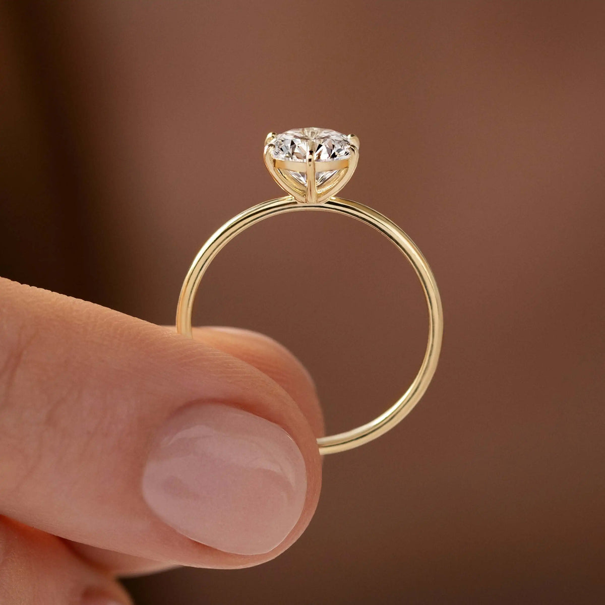 Round Cut Moissanite Solitaire Ring | 1CT 2CT 3CT