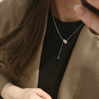 Pear Cut Moissanite Solitaire Pendant Necklace | Y-Style | 1CT / 2CT / 3CT | Certified | 925 Silver | Gold / Silver / Rose Gold