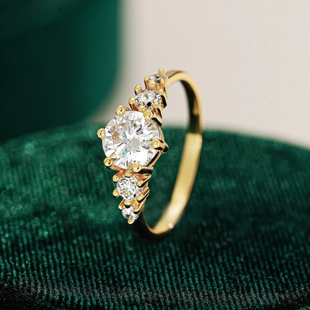 French Light Luxury Moissanite Ring | 1CT | 925 Sterling Silver