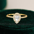 Pear Cut Moissanite Solitaire Ring | 1CT | 925 Sterling Silver