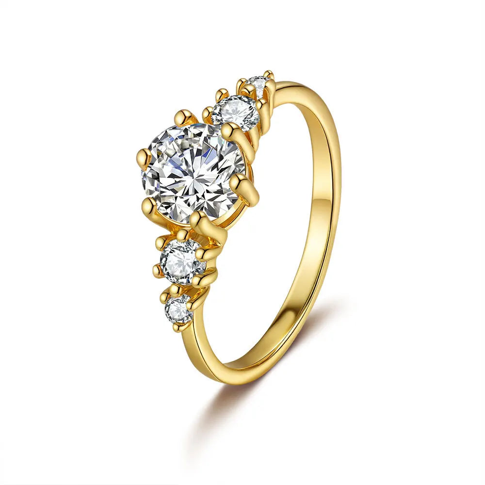 French Light Luxury Moissanite Ring | 1CT | 925 Sterling Silver