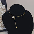 Pear Cut Moissanite Solitaire Pendant Necklace | Y-Style | 1CT / 2CT / 3CT | Certified | 925 Silver | Gold / Silver / Rose Gold