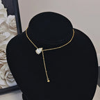 Pear Cut Moissanite Solitaire Pendant Necklace | Y-Style | 1CT / 2CT / 3CT | Certified | 925 Silver | Gold / Silver / Rose Gold