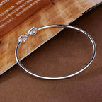 2-Stone Pear Cut Moissanite Open Cuff Bangle | 5×8mm | Certified | 925 Silver | Gold / Silver / Rose Gold