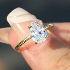 Pear Cut Moissanite Solitaire Ring | 1CT 2CT 3CT
